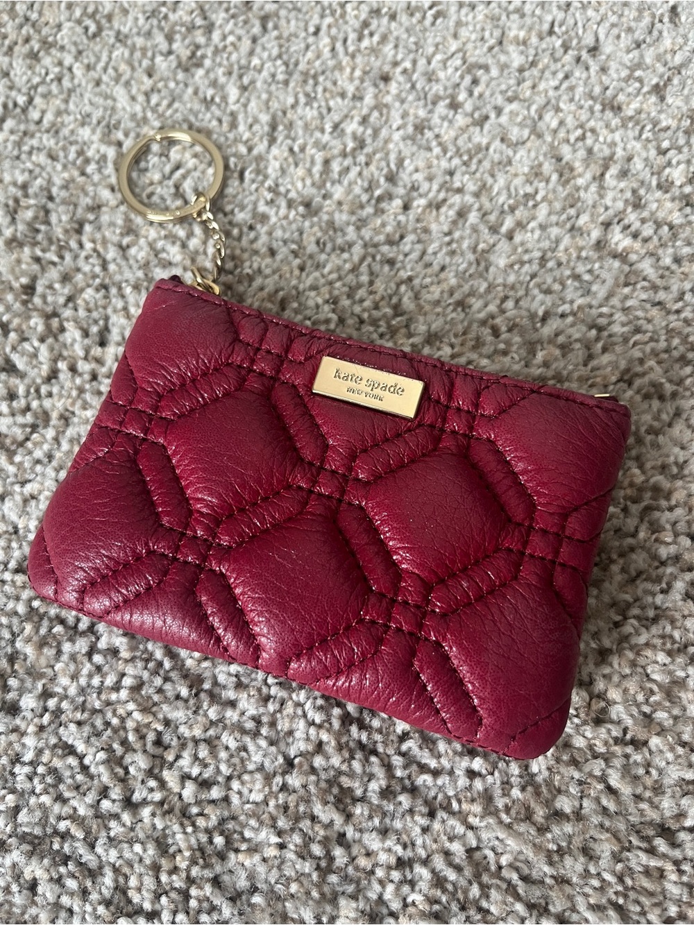Kate Spade Quilted Leather Coin Purse/Pouch